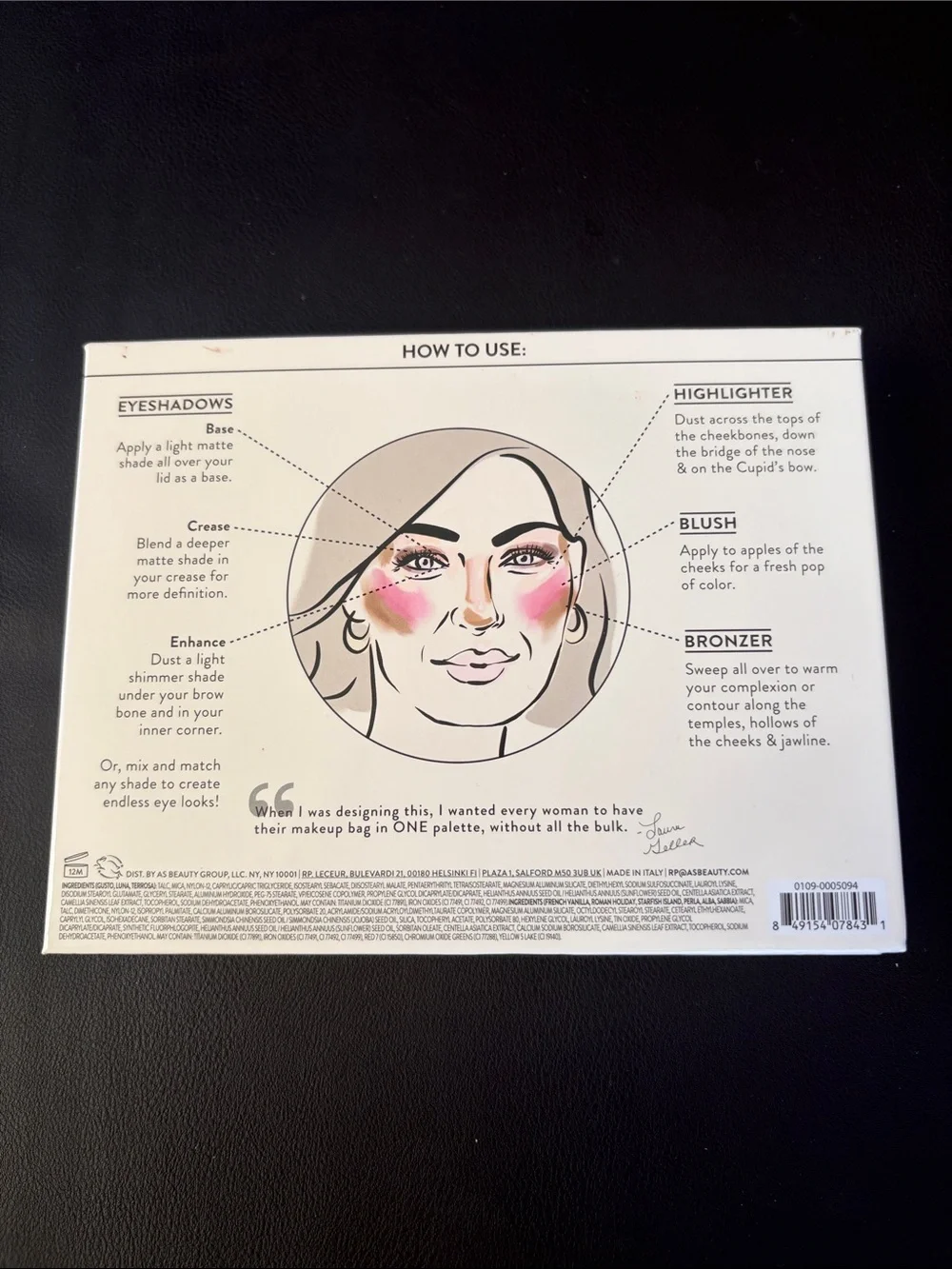Laura Geller Tuscan Dreams Baked Face & Eye Palette New in Box